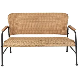 Beliani Lounge Set 4-tlg. Beige/Schwarz