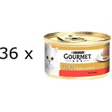 (€ 11,09/kg) Purina Gourmet Gold Feine Pastete Rind Katzenfutter Mousse 36x 85 g