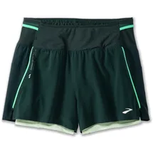 Brooks Damen High Point 3" 2-in-1 Short 2.0 grün