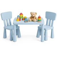 Relaxdays 3-teilige Kindersitzgruppe Blau