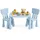 Relaxdays 3-teilige Kindersitzgruppe Blau