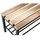 C+P Garderobenbank Basic 150 x 50 x 40 cm buche / anthrazit