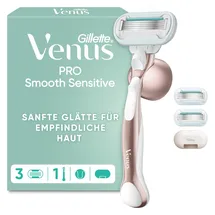 Gillette Pro Smooth Sensitive Handle + 3 Klingen