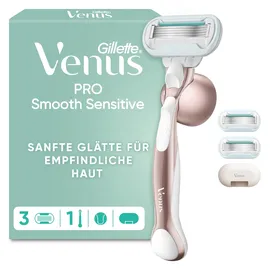 Gillette Pro Smooth Sensitive Handle + 3 Klingen