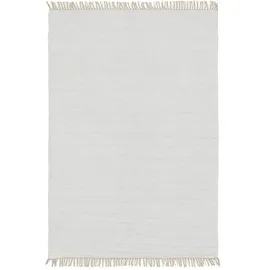benuta basic Kurzflor Teppich aus recyceltem Material Tom Cream 70x120 cm - Moderner Kurzflor-Teppich für Fußbodenheizung geeignet,