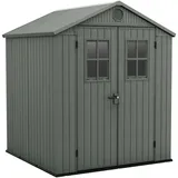 KETER Darwin grün - Gartenhaus - mit Frontfenstern - 190x183x221 cm