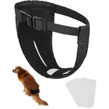 ZAMXHUG Hunde höschen - 1 pcs Packung Hündinnen Läufigkeitshose Waschbare Schutzhöschen Wiederverwendbare Hundewindeln Hundehose mit 3 Damenbinde Verstellbare Schutzhose für Weibchen Hunde Läufigkeit