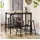 Homcom Bartisch mit Barhocker Set 5-tlg. 120 x 75 x 40 cm Rustikal-Braun
