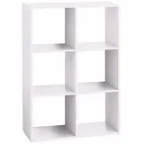 5five simply smart 5five - Regal mit 6 fächern mix n modul weiß