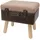 HMF Sitzhocker Koffer mit Stauraum 40 x 39 x 30 cm Braun