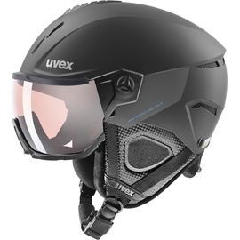 Uvex Instinct Visor Pro v black matt silver mirror 53-55 cm,