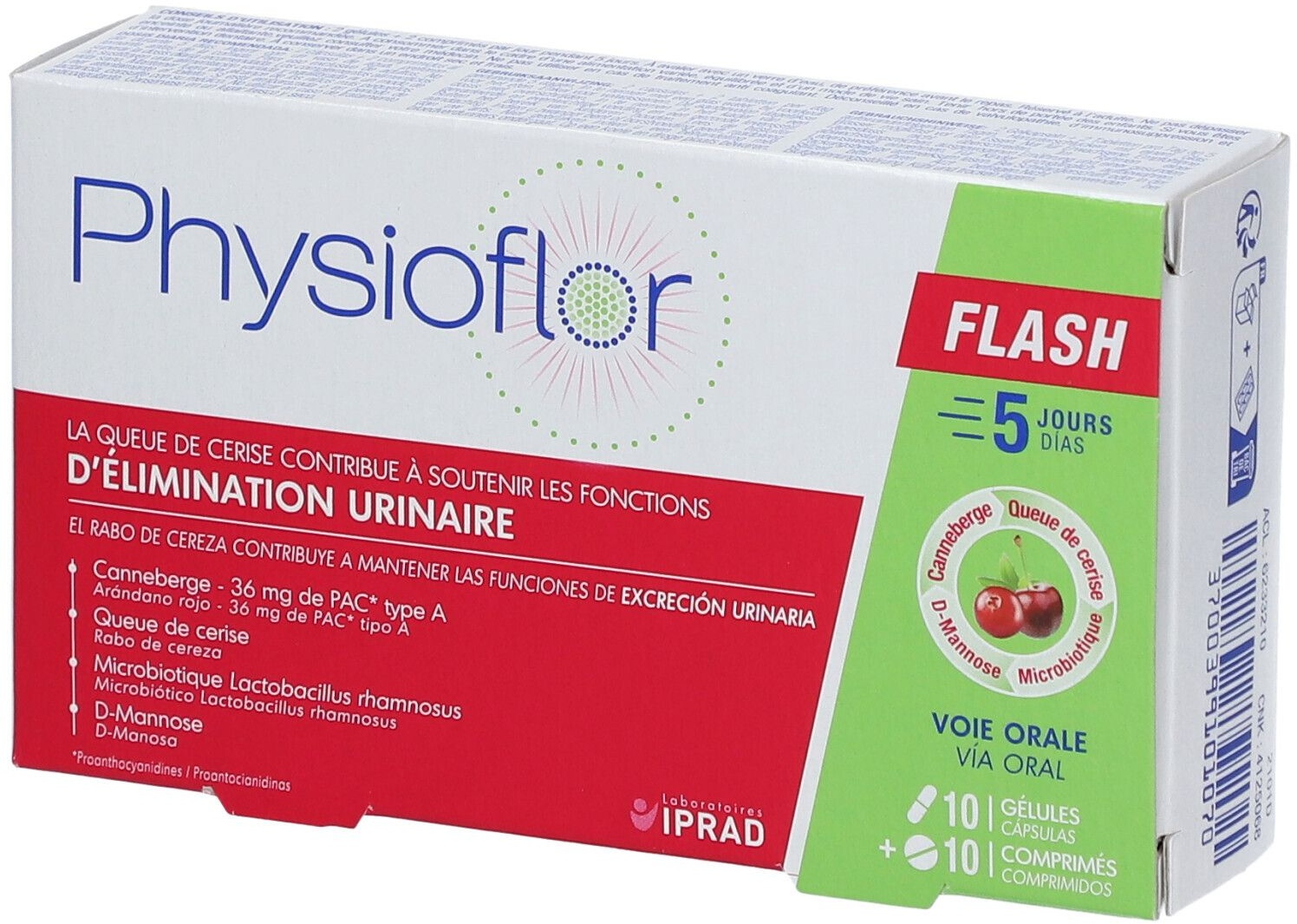 PHYSIOFLOR Flash 10+10 pc(s) emballage(s) combi