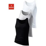 H.I.S. H.I.S Tanktop »Feinripp« schwarz|grau S