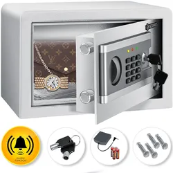KESSER® Elektr. Tresor   Inkl. Batteriebox   Elektronischer Safe   3x Doppelbolzenverriegelung   Boden Wandtresor   Möbeltresor   Innenbeleuchtung   Panzerschrank Zahlenschloss