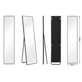 Joyfair Standspiegel, Schwarz, Metall, 40x150x5 cm, Spiegel, Standspiegel