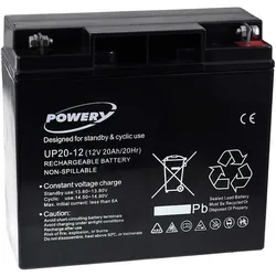 Powery Blei-Gel Akku 12V 20Ah