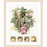 Lanarte Kreuzstich Stickpackung Vogelhaus mit Rosen Marjolein Bastin Zählmuster