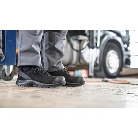 Haix Sicherheitsschuh BE Safety 53 low Größe 9,5 (44) schwarz Leder S3 HRO