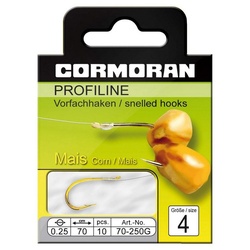 Daiwa Cormoran Teighaken, Cormoran Profiline Maishaken gebunden 12 Ø 0.18 mm