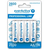 everActive Professional Line 4 Stk., AA 2500 mAh Batterien + Akkus