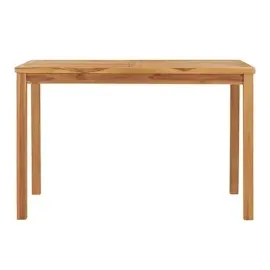 vidaXL Gartentisch 120 x 70 x 77 cm Teak Massivholz Braun