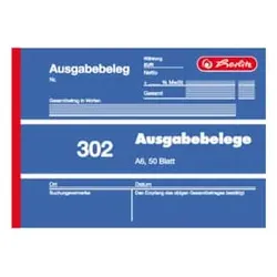 5 Stück Herlitz Ausgabebelege 302 A6q 50BL Ausgabebelege Ausgabebelege 4008110885605 Herlitz