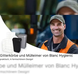 Blanc HYGIENIC Blanc 45 l Schwarz
