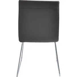 K+W Komfort & Wohnen Esszimmerstuhl "Creso", 50x88x55 cm, Leder Longlife Bronco: Metall, braun (schoko), Küchenstühle (97443924-0)