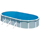 Planet Pool Stahlwandpool ovalform Classic 730 x 375 x 120 cm blau-weiß