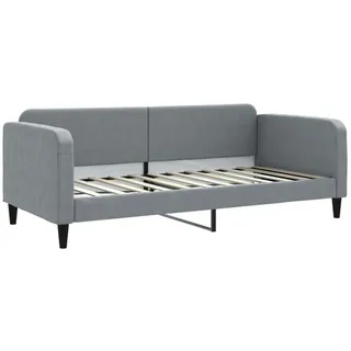 vidaXL Tagesbett Hellgrau 90x200 cm Stoff