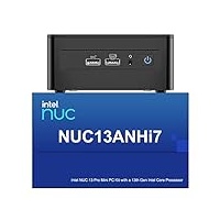 Intel NUC 13 Pro NUC13ANHi7 Arena Canyon Mini PC, Core i7-1360P, 32GB RAM, 2TB SSD, Mini Computer Windows 11 Pro für Business Home Office, Unterstützung 8K/4K Quad Display/WiFi 6E/BT 5.3/Thunderbolt 4