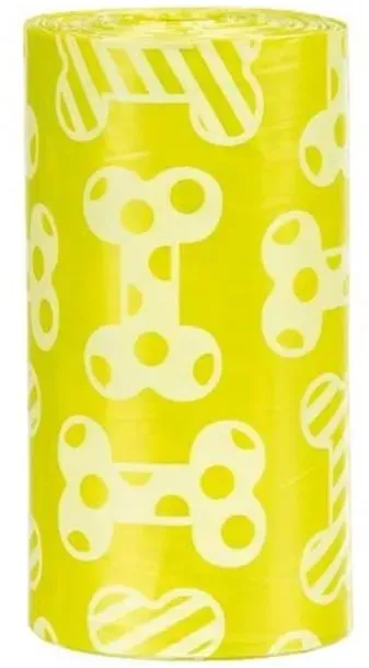 Dog Poop Bags with Scent Lemon M 4 Rolls of 20 Bags