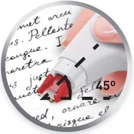 PRITT Korrekturroller Eco Flex, seitliche Anwendung, sofort überschreibbar, Bandlänge 10 m, Bandbreite 4,2 mm, Spar-Set mit 5 Rollern, 9H PRKEB VS weiß