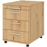Hammerbacher Rollcontainer asteiche 4 Auszüge 42,8 x 58,0 x 59,0 cm