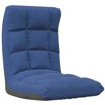 vidaXL Bodenstuhl Faltbar Blau Stoff