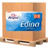 Fripa Papierfabrik Albert Friedrich KG Fripa Edina Toilettenpapier, 2-lagig 1010808 , 1 Paket = 8 Packungen à 8 Rollen