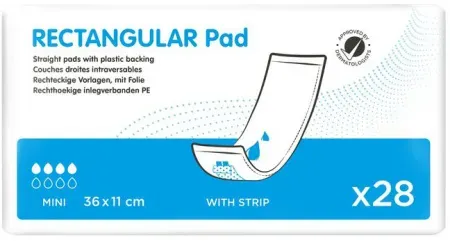iD Rectangular Pad 36x11cm Größe S 28 Stück