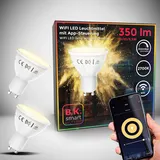 B.K.Licht LED Lampe 2er Set GU10 5,5 W warmweiß 2700 K