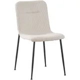 Xora Stuhl, Beige, Textil, Metall, Rundrohr, 43x83x56 cm, Stoffauswahl, Esszimmer, Stühle, Esszimmerstühle, Vierfußstühle