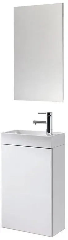 Set of furniture with porcelain wash basin