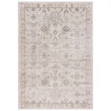 mazovia Teppich - Orientalisch Ethnisch Teppich - Teppich für Wohnzimmer, Schlafzimmer, Esszimmer, Büro - Kurzflor Rechteckig - ÖKO-TEX Zertifiziert - Stilvoller Teppiche - Beige Weiß - 300 x 400 cm