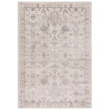 mazovia Teppich - Orientalisch Ethnisch Teppich - Teppich für Wohnzimmer, Schlafzimmer, Esszimmer, Büro - Kurzflor Rechteckig - ÖKO-TEX Zertifiziert - Stilvoller Teppiche - Beige Weiß - 300 x 400 cm