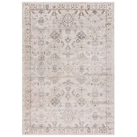 mazovia Teppich - Orientalisch Ethnisch Teppich - Teppich für Wohnzimmer, Schlafzimmer, Esszimmer, Büro - Kurzflor Rechteckig - ÖKO-TEX Zertifiziert - Stilvoller Teppiche - Beige Weiß - 300 x 400 cm