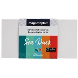 Magnetoplan Moderationskarten Sea Dusk farbsortiert 20,0 x 10,0 cm, 250 St.