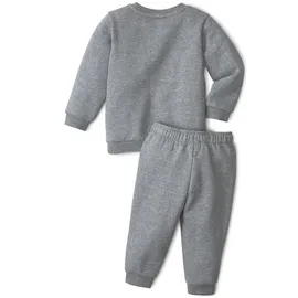 Puma Minicats ESS Crew Baby-Jogginganzug medium gray heather 68