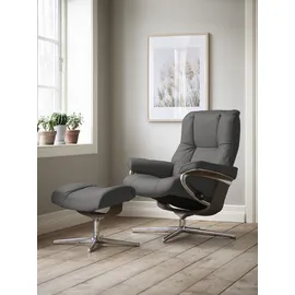 Stressless Mayfair mit Cross Base Leder 83 x 102 x 74 cm grey batick