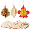 Dekorationen aus Holz Herbst (pro Set 6) Basteln mit Holz