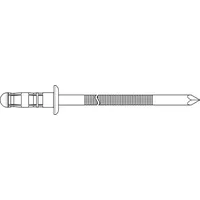 ede - sfs group PolyBulb Blindniete Alu/Stahl Flachrundkopf 4,8 x 11 mm