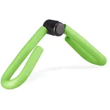 Relaxdays Oberschenkeltrainer, Fitness Gerät für zuhause, Beine, Arme, multifunktional, Schaumstoff, Beinpresse, grün