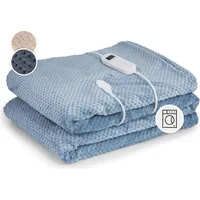 Klarstein XXL Elektrische Kuscheldecke, Heizdecke mit Abschaltautomatik, 200x180 cm